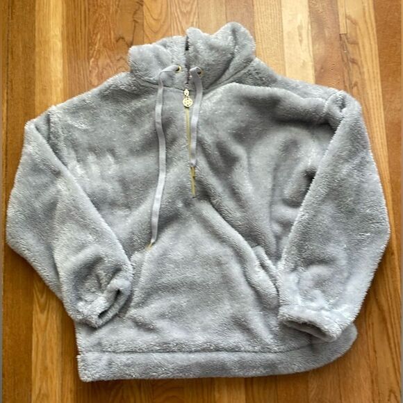 Lilly Pulitzer Suri Sherpa Quarter Zip Hoodie - Picture 1 of 3